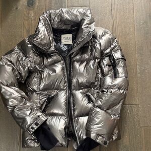 SAM. Silver Puffer Jacket